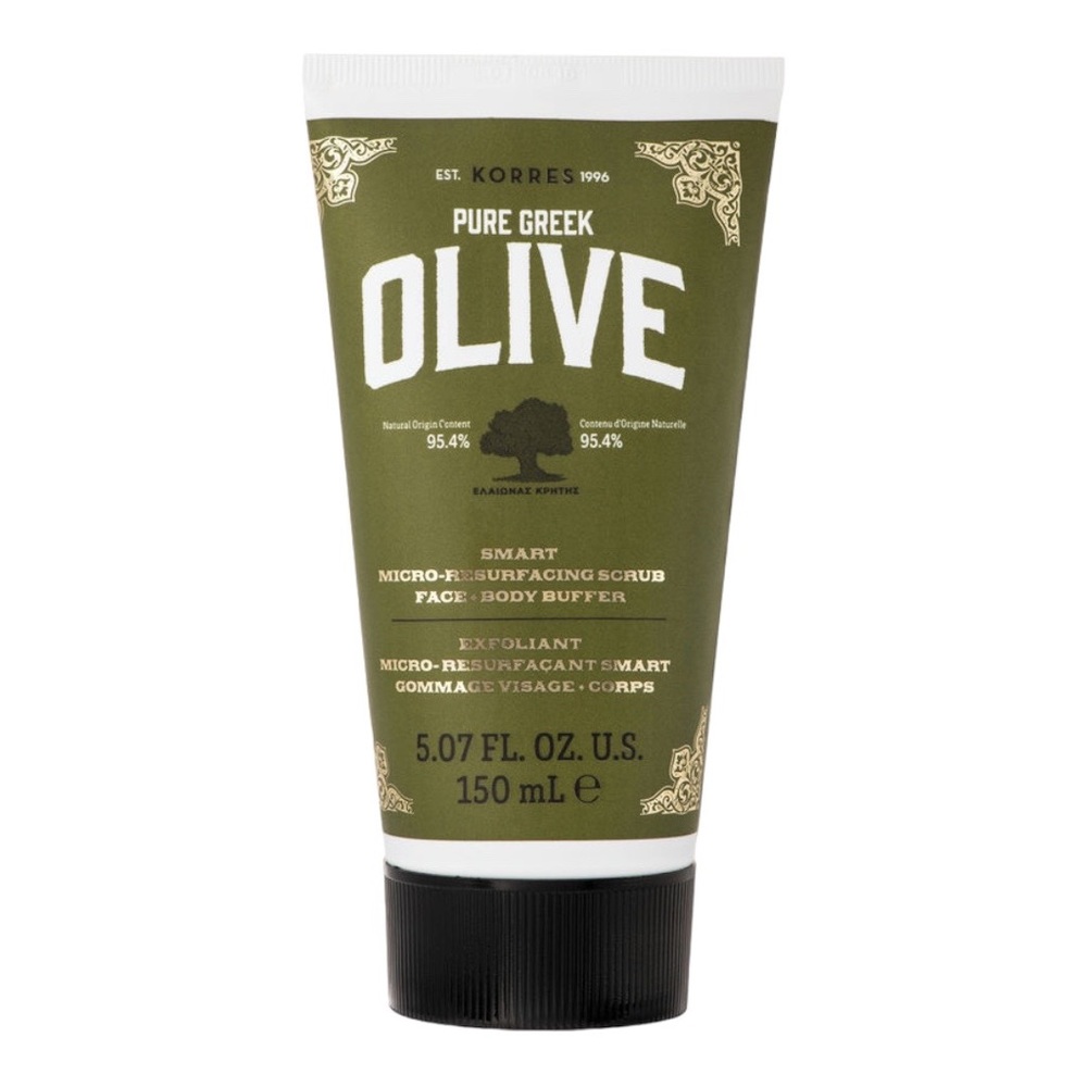 KORRES PURE GREEK OLIVE SMART MICRO-RESURFACING SCRUB 150ML - BRAND NEW